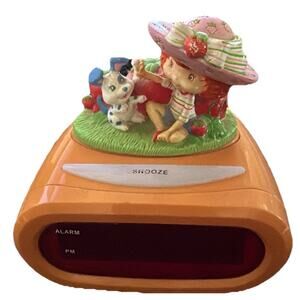 Strawberry Shortcake Alarm Clock Radio AM FM Snooze 2005 Vintage Works